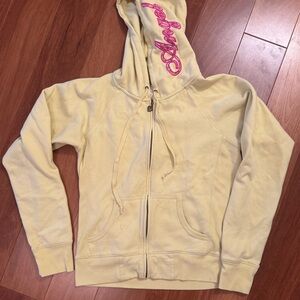 Juicy Couture Yellow Zip-Up Hoodie